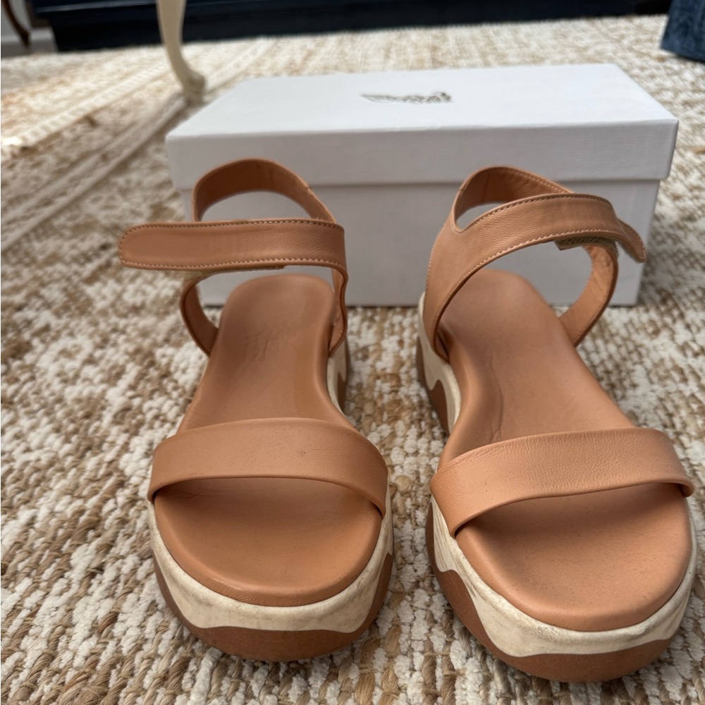 Ancient Greek Sandals Salamina Nappq Natural Sandals Sz 8 - Picture 11 of 13